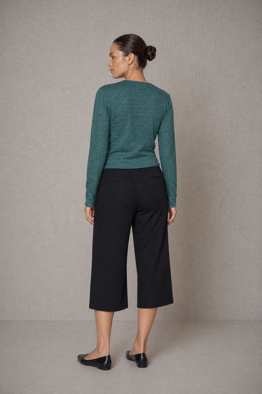 Teal Wool Cardigan -  ARCHIVE SALE