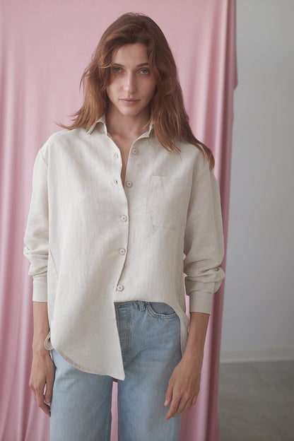 Natural Oversized Shirt - ARCHIVE SALE