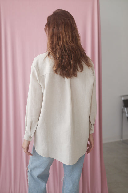 Natural Oversized Shirt - ARCHIVE SALE