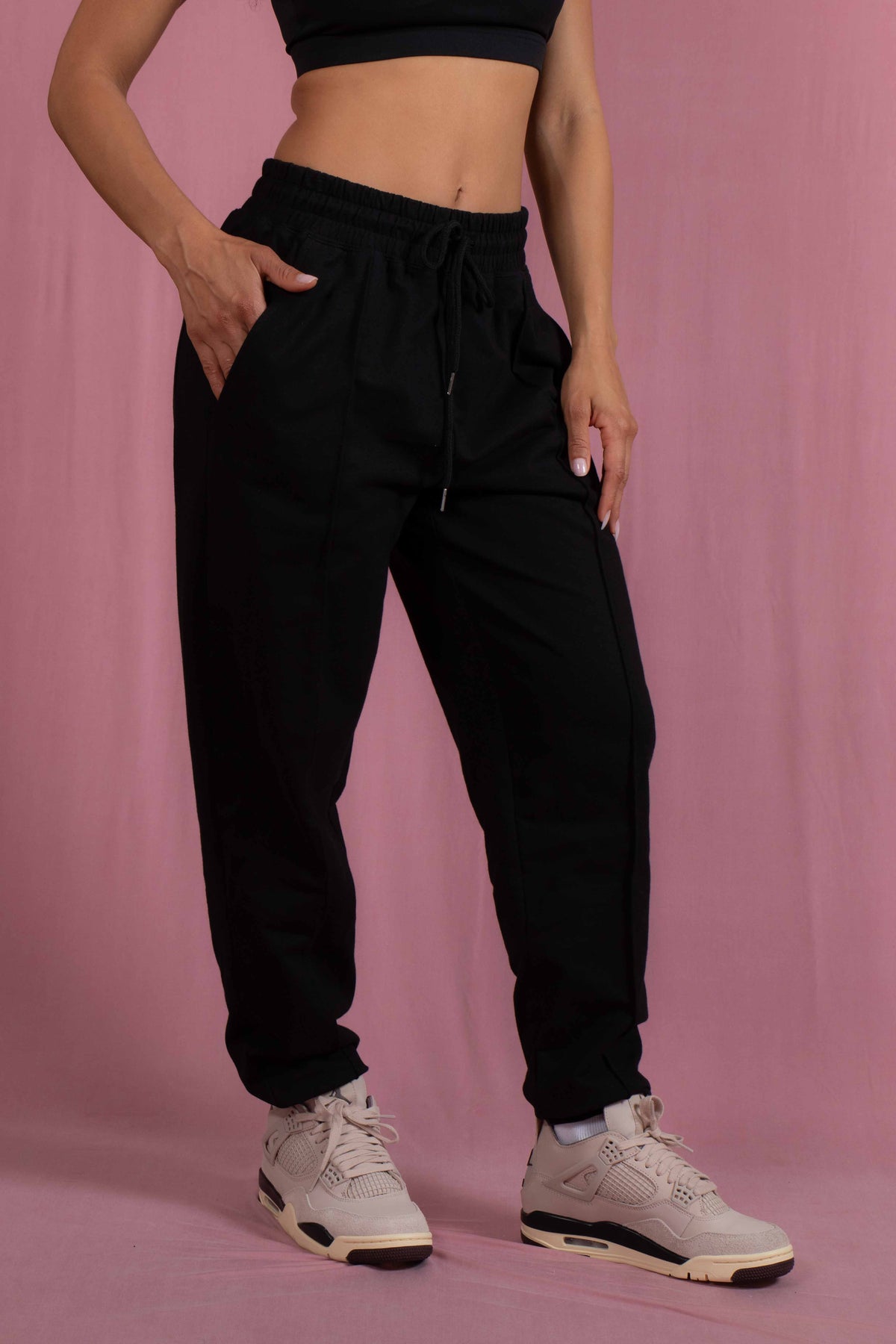 Black Organic Cotton Sweatpants - PRIME STUDIO