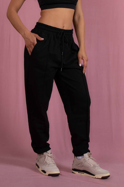 Black Organic Cotton Sweatpants - PRIME STUDIO