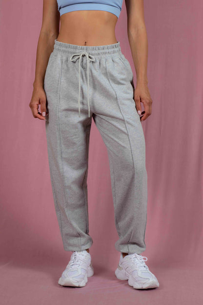 Grey Organic Cotton Sweatpants - PRIME STUDIO