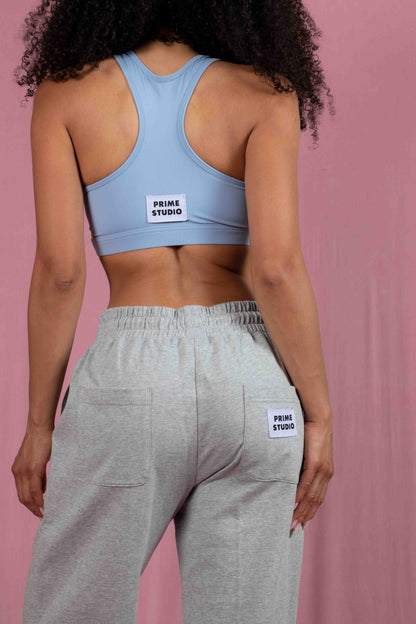 Grey Organic Cotton Sweatpants - PRIME STUDIO